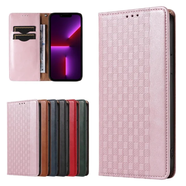 Magnet Strap Case Case for iPhone 13 Pro Max Pouch Wallet + Mini Lanyard Pendant Pinkeng