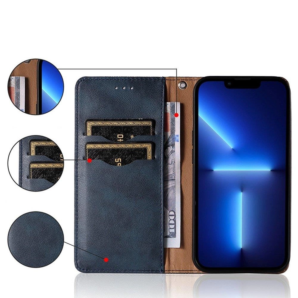 Magnet Strap Case Case for Samsung Galaxy A12 5G Pouch Wallet + Mini Lanyard Pendant Blueeng