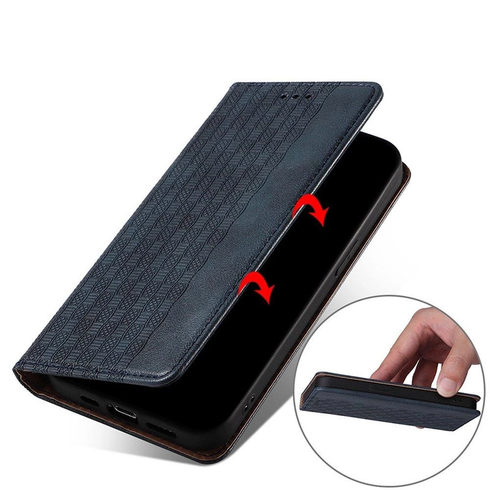 Magnet Strap Case Case for Samsung Galaxy A12 5G Pouch Wallet + Mini Lanyard Pendant Blueeng