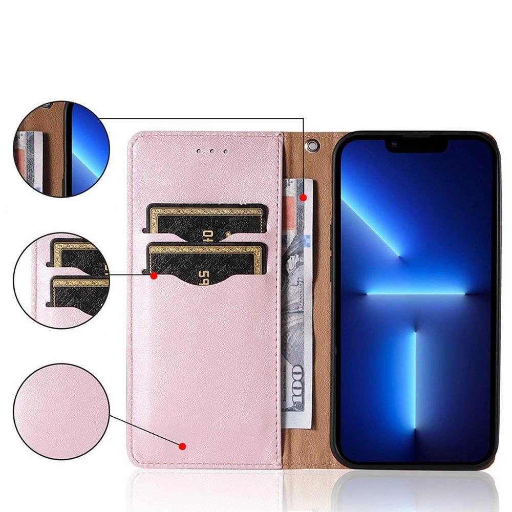 Magnet Strap Case Case for Samsung Galaxy A12 5G Pouch Wallet + Mini Lanyard Pendant Pinkeng