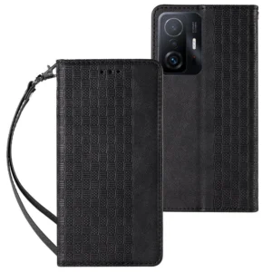 Magnet Strap Case Case for Samsung Galaxy A13 5G Pouch Wallet + Mini Lanyard Pendant Blackeng