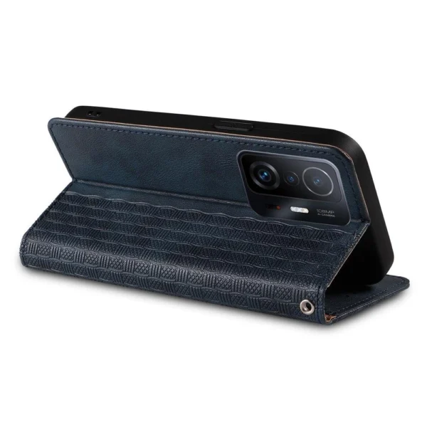 Magnet Strap Case Case for Xiaomi Redmi Note 11 Pro Pouch Wallet + Mini Lanyard Pendant Blueeng