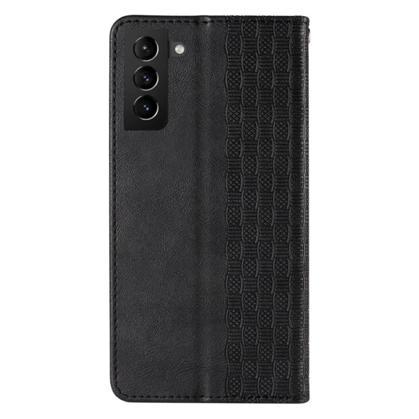 Magnet Strap Case Case for Samsung Galaxy S22 + (S22 Plus) Pouch Wallet + Mini Lanyard Pendant Blackeng