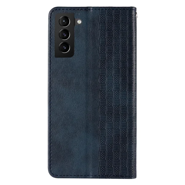 Magnet Strap Case Case for Samsung Galaxy S22 + (S22 Plus) Pouch Wallet + Mini Lanyard Pendant Blueeng