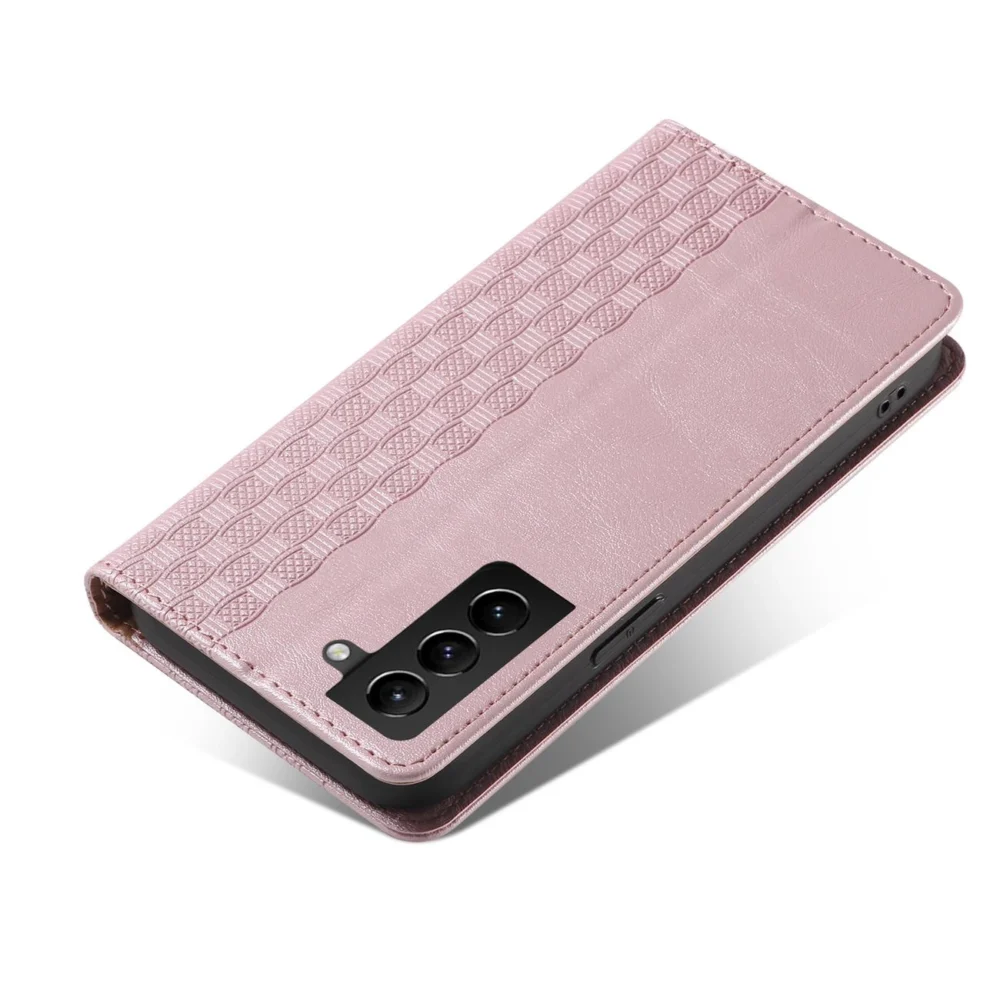 Magnet Strap Case Case for Samsung Galaxy S22 + (S22 Plus) Pouch Wallet + Mini Lanyard Pendant Pinkeng