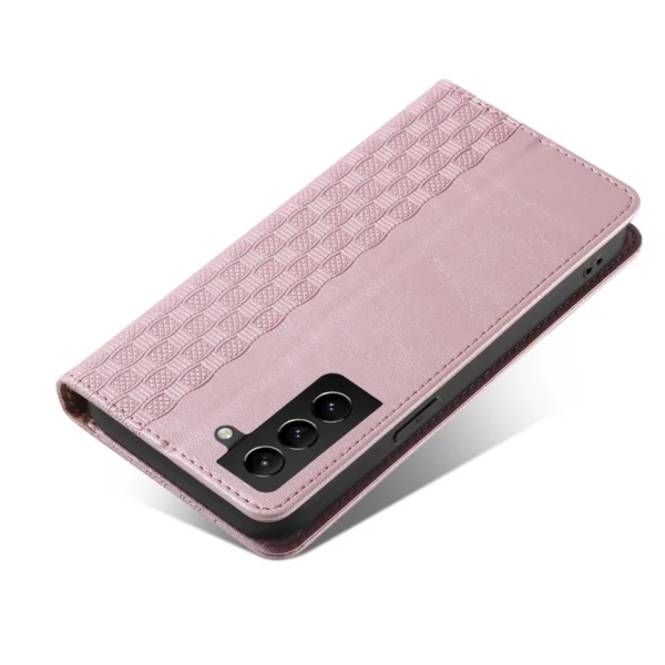 Magnet Strap Case Case for Samsung Galaxy S22 + (S22 Plus) Pouch Wallet + Mini Lanyard Pendant Pinkeng
