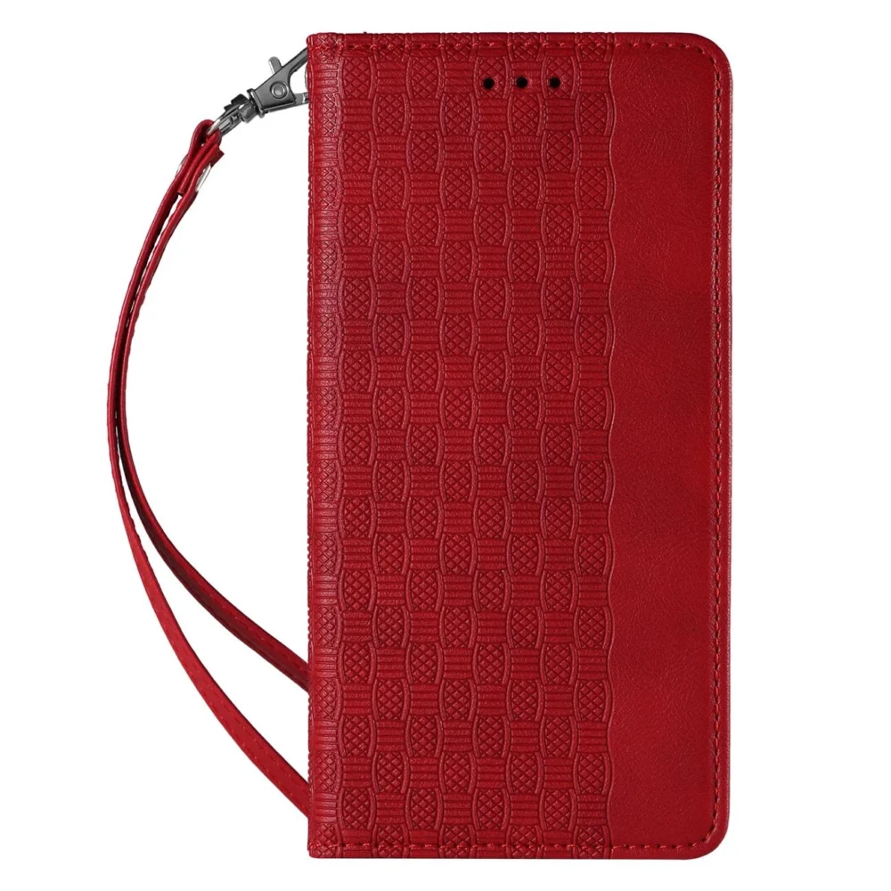 Magnet Strap Case Case for Samsung Galaxy S22 + (S22 Plus) Pouch Wallet + Mini Lanyard Pendant Redeng