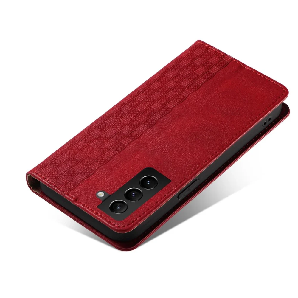 Magnet Strap Case Case for Samsung Galaxy S22 + (S22 Plus) Pouch Wallet + Mini Lanyard Pendant Redeng