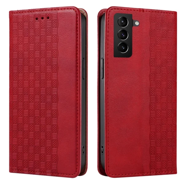 Magnet Strap Case Case for Samsung Galaxy S22 + (S22 Plus) Pouch Wallet + Mini Lanyard Pendant Redeng