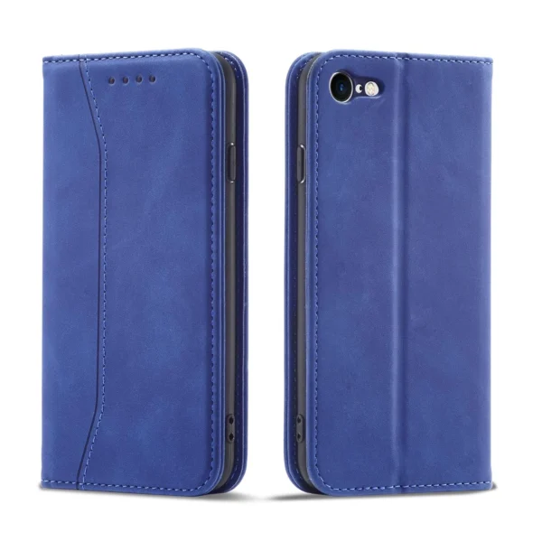 Magnet Fancy Case for iPhone SE 2022 / SE 2020 / iPhone 8 / iPhone 7 Cover Card Wallet Card Stand Blueeng