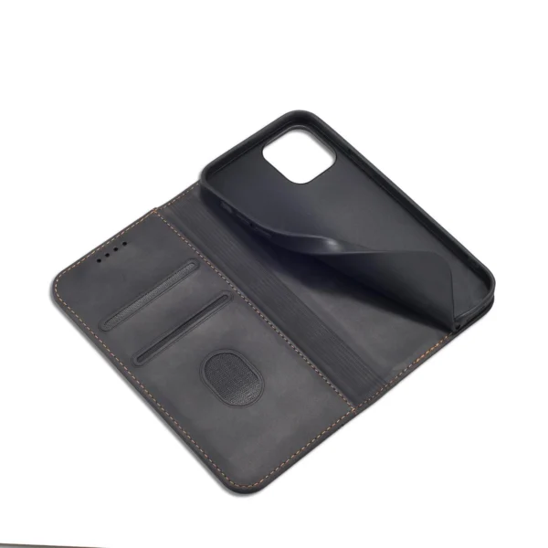 Magnet Fancy Case Case for iPhone 12 Pro Max Pouch Wallet Card Holder Blackeng