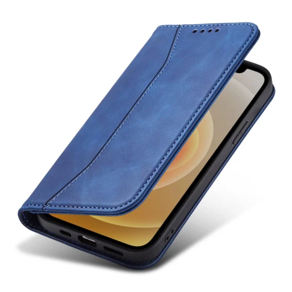 Magnet Fancy Case Case for iPhone 12 Pro Max Pouch Card Wallet Card Stand Blueeng