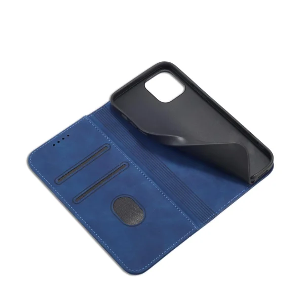 Magnet Fancy Case Case for iPhone 12 Pro Max Pouch Card Wallet Card Stand Blueeng