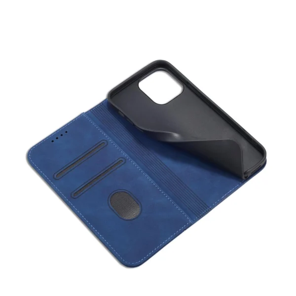 Magnet Fancy Case Case for iPhone 13 Pro Pouch Card Wallet Card Stand Blueeng