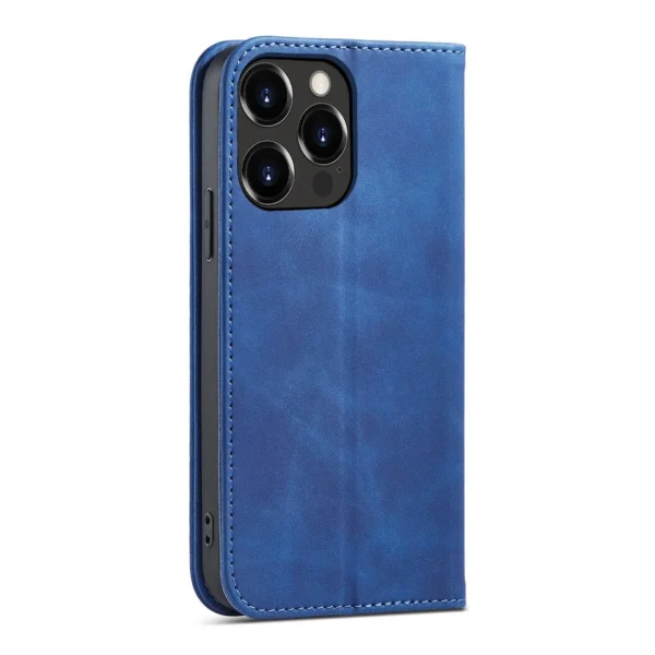 Magnet Fancy Case Case for iPhone 13 Pro Pouch Card Wallet Card Stand Blueeng
