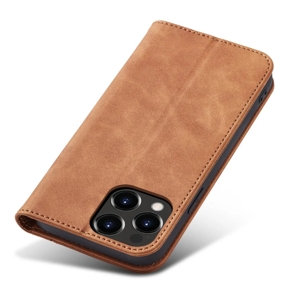 Magnet Fancy Case Case for iPhone 13 Pro Cover Card Wallet Card Stand Browneng