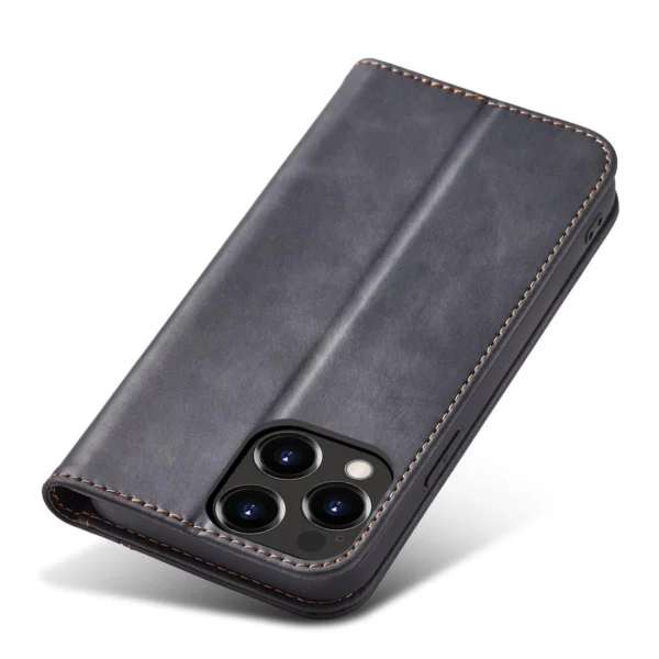Magnet Fancy Case Case for iPhone 13 Pro Max Pouch Wallet Card Holder Blackeng