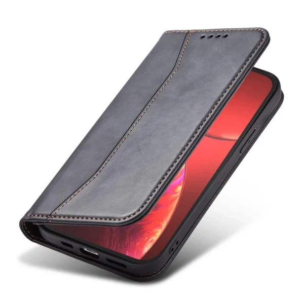 Magnet Fancy Case Case for iPhone 13 Pro Max Pouch Wallet Card Holder Blackeng