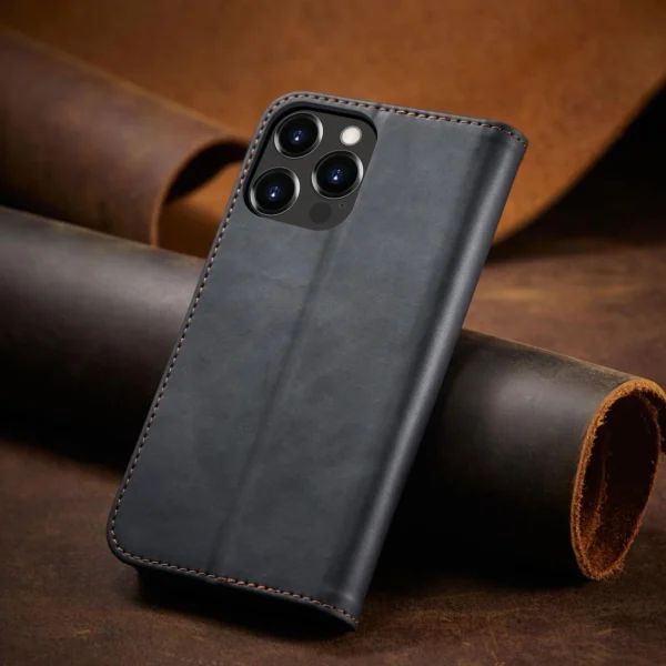 Magnet Fancy Case Case for iPhone 13 Pro Max Pouch Wallet Card Holder Blackeng