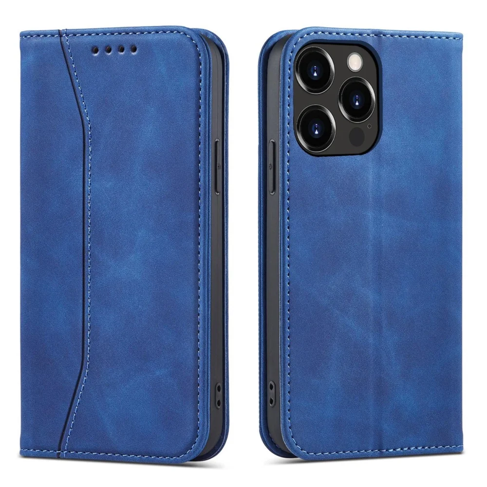 Magnet Fancy Case Case for iPhone 13 Pro Max Pouch Card Wallet Card Holder Blueeng