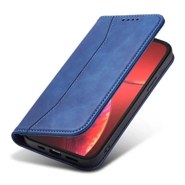Magnet Fancy Case Case for iPhone 13 Pro Max Pouch Card Wallet Card Holder Blueeng