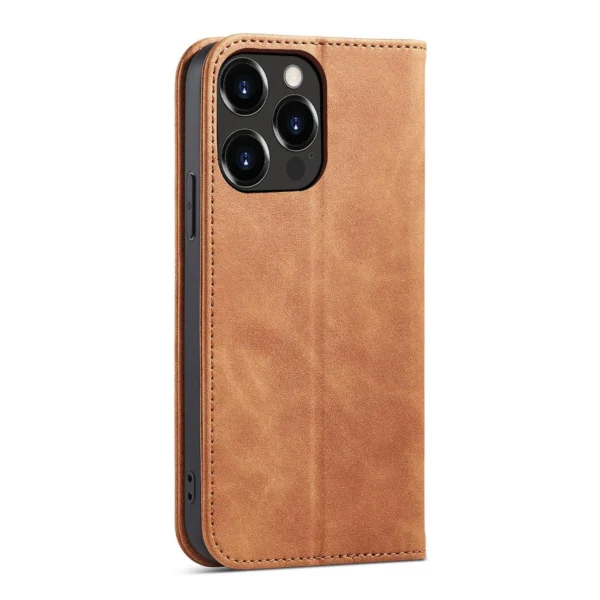 Magnet Fancy Case Case for iPhone 13 Pro Max Pouch Card Wallet Card Holder Browneng