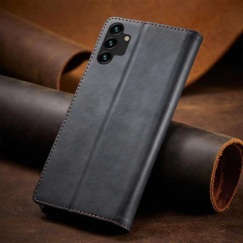 Magnet Fancy Case Case For Samsung Galaxy A13 5G Pouch Wallet Card Holder Blackeng