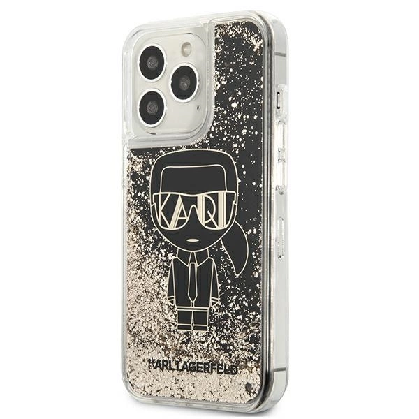 Karl Lagerfeld KLHCP13LLGGKBK iPhone 13 Pro/ 13 6,1"czarny/black hardcase Liquid Glitter Gatsbyeng