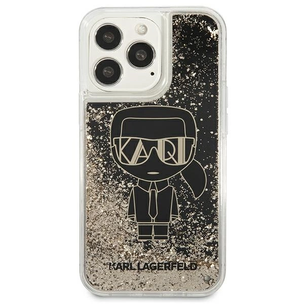 Karl Lagerfeld KLHCP13LLGGKBK iPhone 13 Pro/ 13 6,1"czarny/black hardcase Liquid Glitter Gatsbyeng