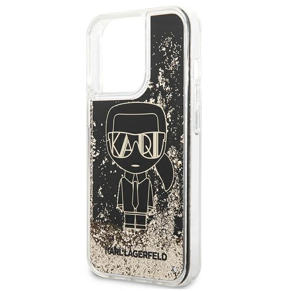 Karl Lagerfeld KLHCP13LLGGKBK iPhone 13 Pro/ 13 6,1"czarny/black hardcase Liquid Glitter Gatsbyeng
