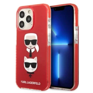 Karl Lagerfeld KLHCP13LTPE2TR iPhone 13 Pro / 13 6,1" hardcase czerwony/red Karl&Choupette Headeng