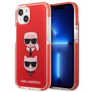 Karl Lagerfeld KLHCP13STPE2TR iPhone 13 mini 5,4" hardcase czerwony/red Karl&Choupette Headeng