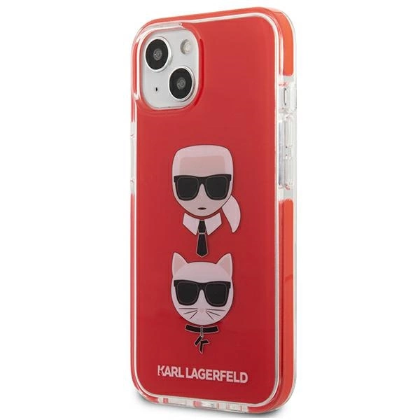 Karl Lagerfeld KLHCP13STPE2TR iPhone 13 mini 5,4" hardcase czerwony/red Karl&Choupette Headeng