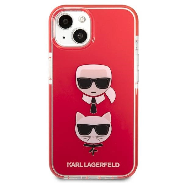 Karl Lagerfeld KLHCP13STPE2TR iPhone 13 mini 5,4" hardcase czerwony/red Karl&Choupette Headeng