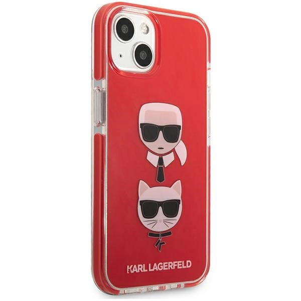 Karl Lagerfeld KLHCP13STPE2TR iPhone 13 mini 5,4" hardcase czerwony/red Karl&Choupette Headeng