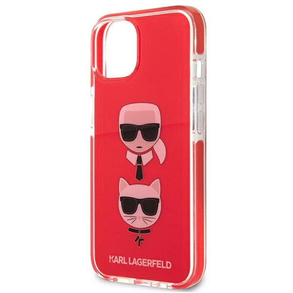 Karl Lagerfeld KLHCP13STPE2TR iPhone 13 mini 5,4" hardcase czerwony/red Karl&Choupette Headeng