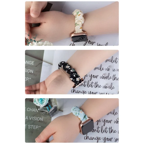 Fabric Watch 7 band 7/6/5/4/3/2 / SE (41/40 / 38mm) strap bracelet bracelet on elastic yelloweng