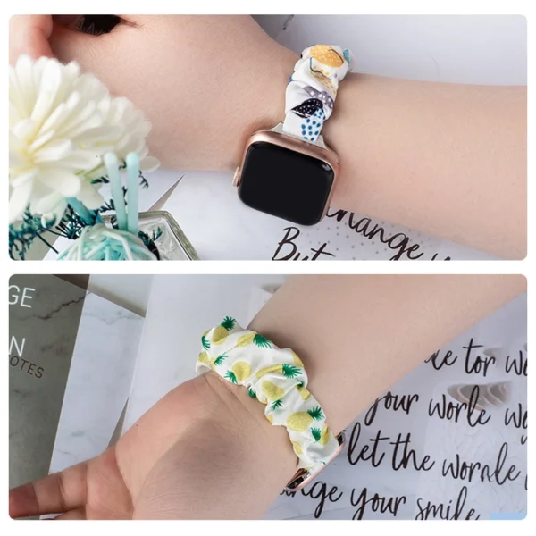 Fabric band for Apple Watch 38 / 40 / 41 mm strap bracelet rubber band - kiwieng
