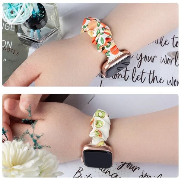Fabric band for Apple Watch 38 / 40 / 41 mm strap bracelet rubber band - kiwieng