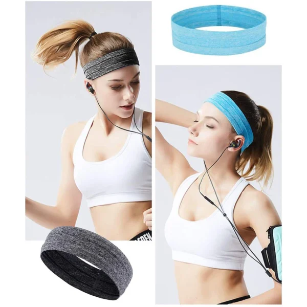 Elastic fabric headband for running fitness orangeeng