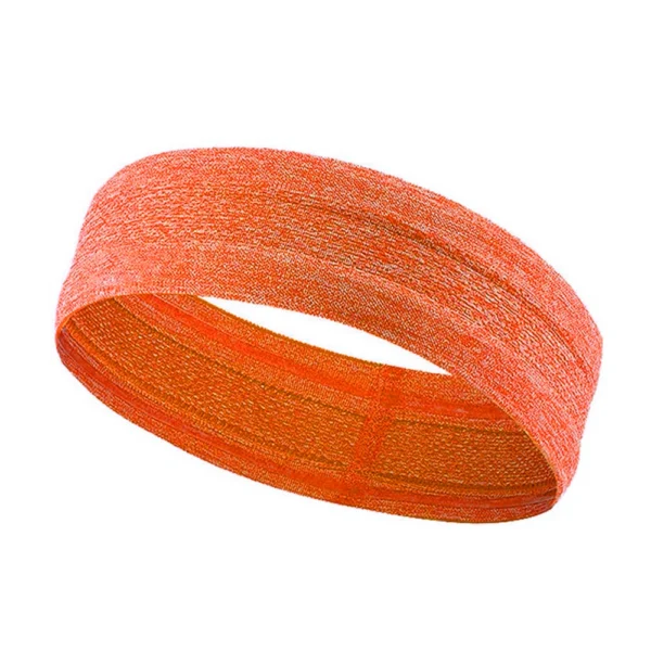 Elastic fabric headband for running fitness orangeeng