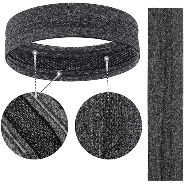 Elastic fabric headband for running fitness orangeeng