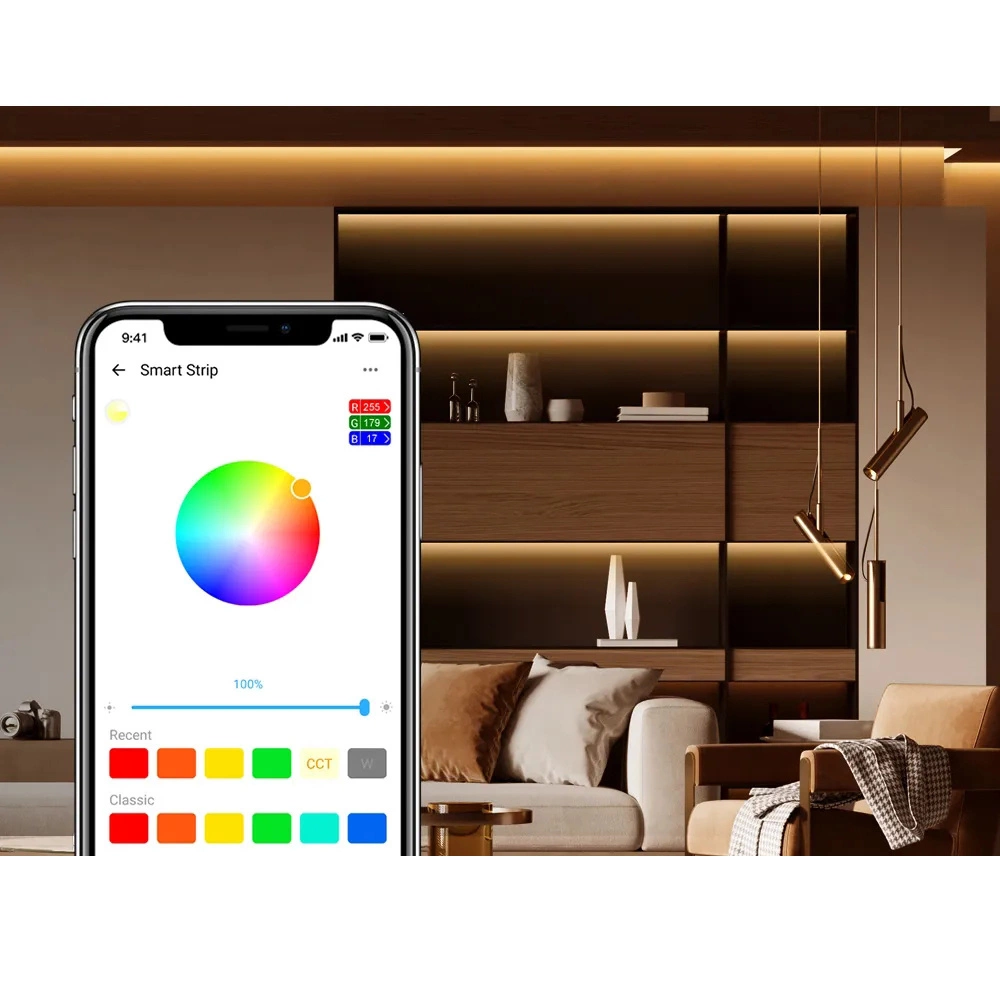 Sonoff L2-5M kit intelligent waterproof LED strip 5m RGB remote control Wi-Fi power supplyeng
