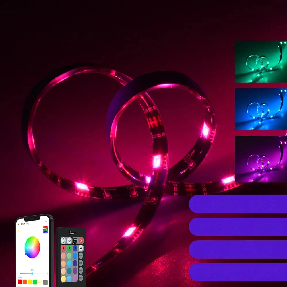 Sonoff L2-5M kit intelligent waterproof LED strip 5m RGB remote control Wi-Fi power supplyeng