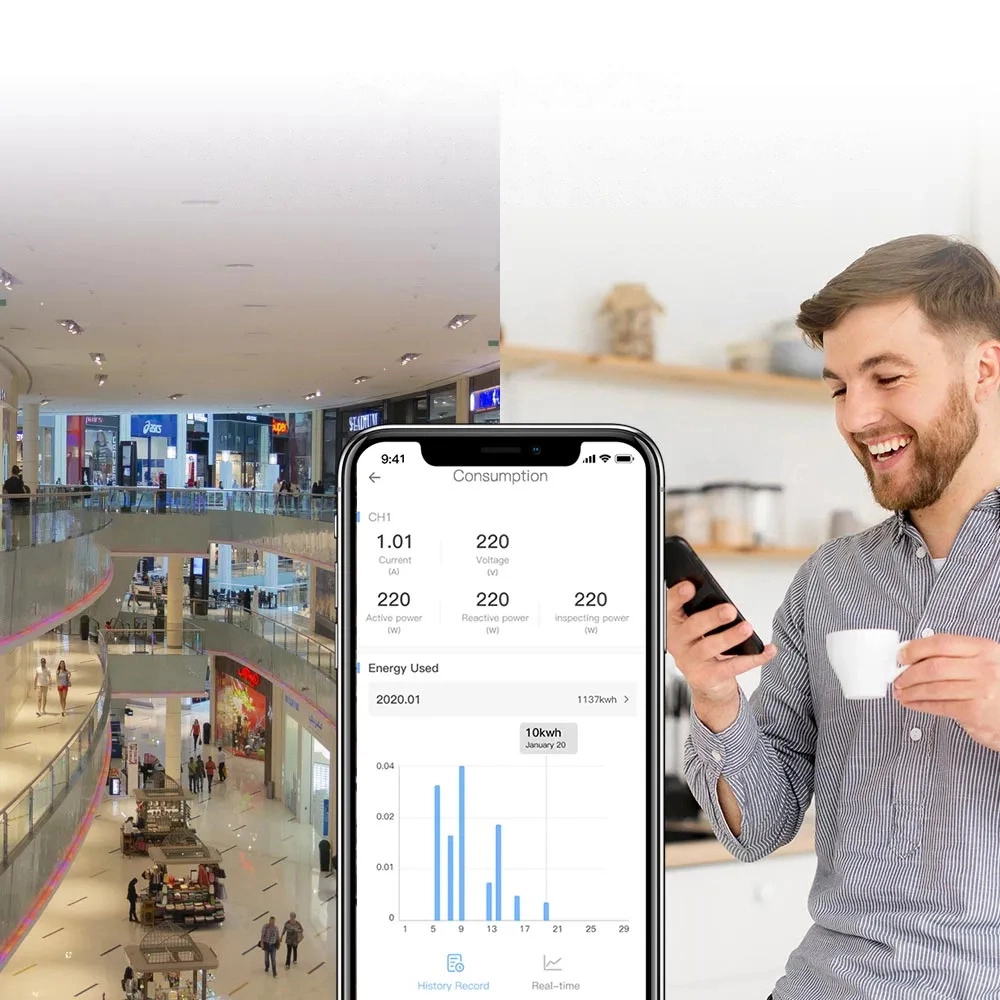 Sonoff SPM-Main smart switch Wi-Fi / Ethernet power metereng