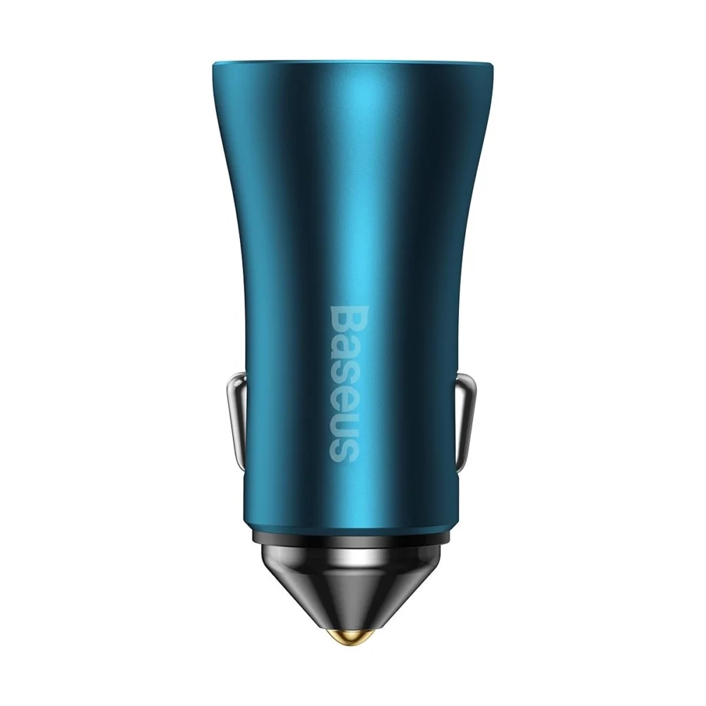 Baseus Golden Contactor Pro car charger 2x USB-C 40W blue (CGJP000003)eng