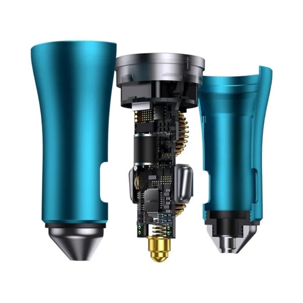 Baseus Golden Contactor Pro car charger 2x USB-C 40W blue (CGJP000003)eng