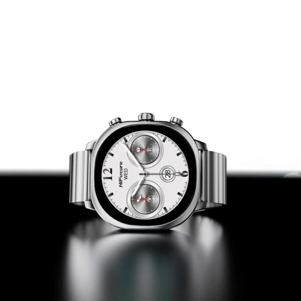 HIFUTURE stainless steel smartwatch with artificial intelligence AIX (OLED) (CORNING GLASS) silver