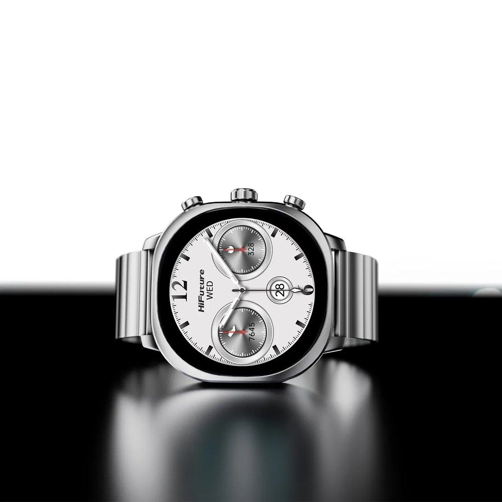 HIFUTURE stainless steel smartwatch with artificial intelligence AIX (OLED) (CORNING GLASS) silver