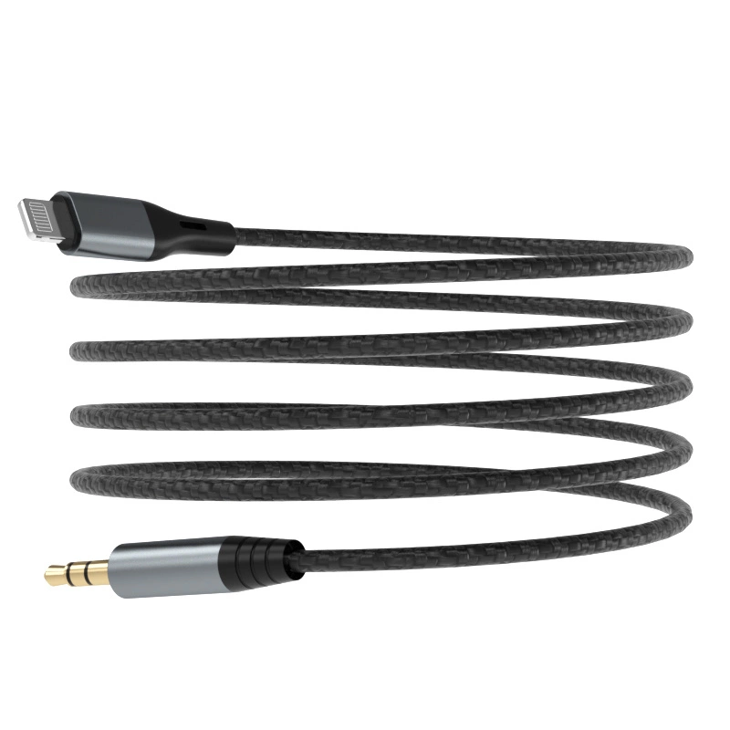 Dudao audio cable Lightning - mini jack 3.5mm 1m gray (L11PRO)eng